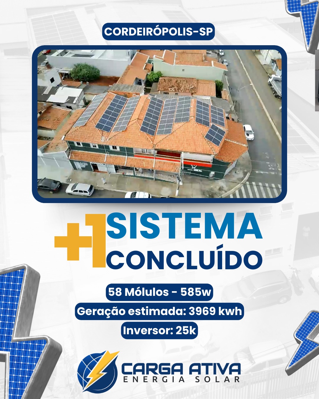 instalação de energia solar cordeiropolis sao paulo